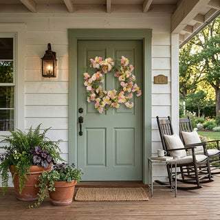 24" Blush Cherry Blossom Wreath