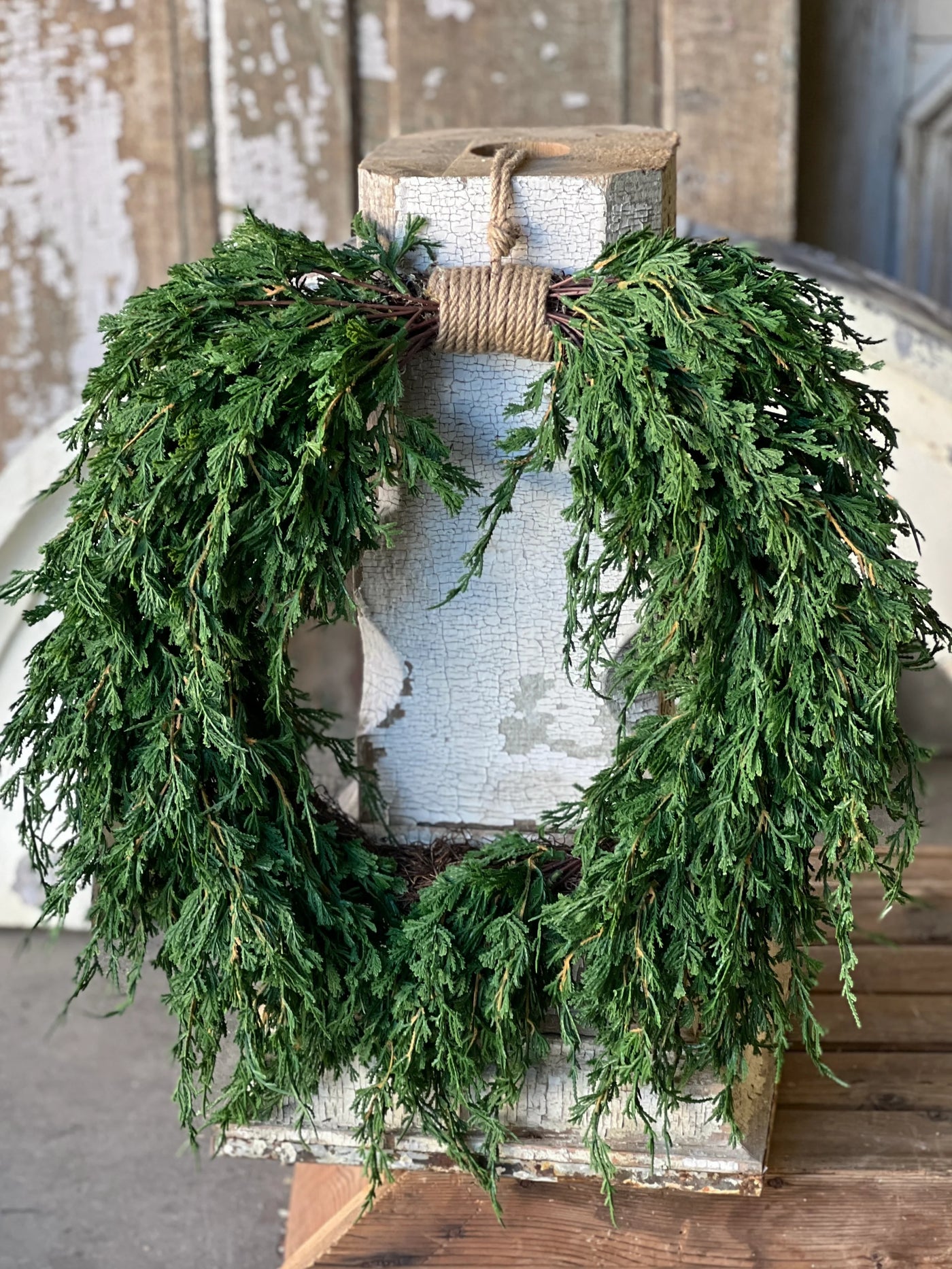 24" Emerald Falls Real Touch Hanging Wreath