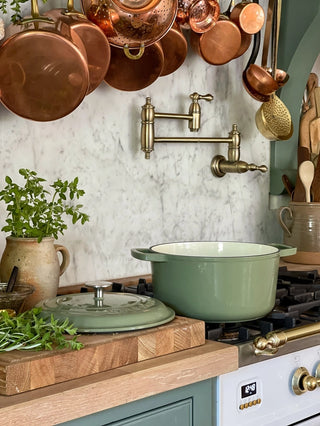 Green Cast Iron Dutch Oven