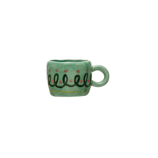 Hand-Painted Stoneware Espresso/Child's Mug - Choose Style