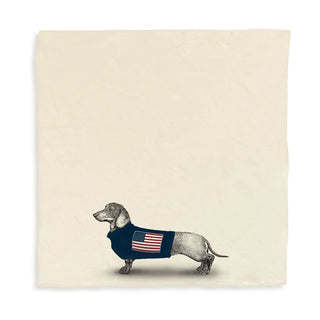 Americana Dachshund Tea Towel