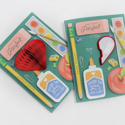 Teacher Supplies Pop-Up Card
