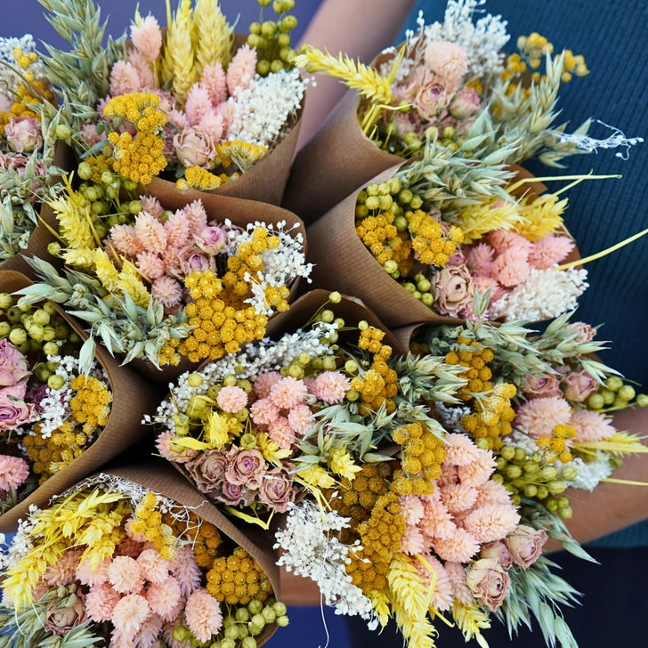 Dried Market Pink Lemonade Flowers Bunch