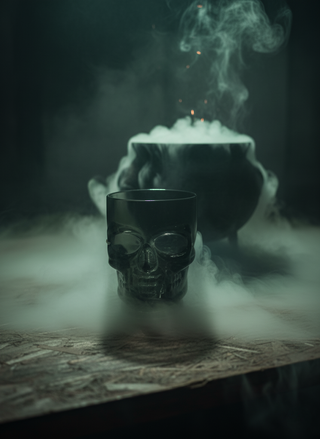 Spooky Sips Skull Drinking Glass