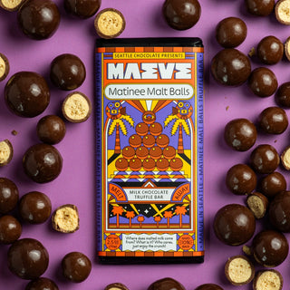 Seattle Chocolate Maeve - Matinee Malt Balls Truffle Bar