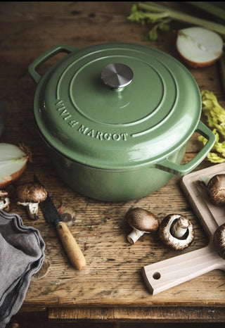 Green Cast Iron Dutch Oven