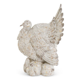 Distressed Turkey on Pumpkins Centerpiece