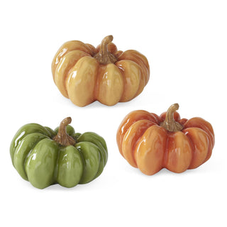 3" Fall Colored Resin Pumpkins - Choose Color