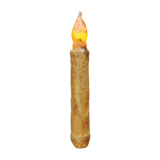 6" Burnt Ivory LED Taper