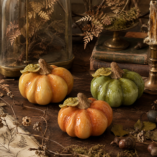2.5" Fall Colored Resin Pumpkin - Choose Color