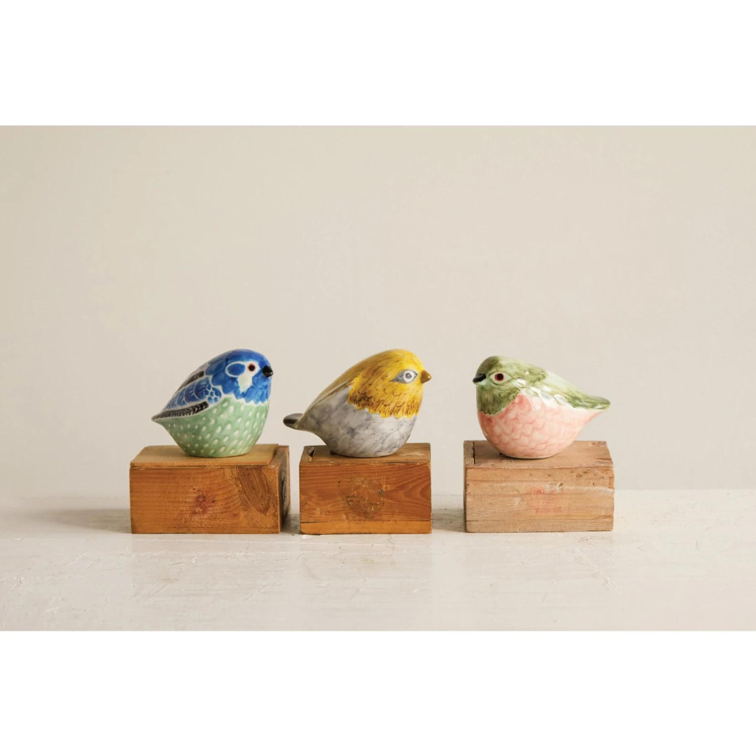 The Secret Garden Stoneware Birds - Choose Your Favorite