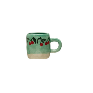 Hand-Painted Stoneware Espresso/Child's Mug - Choose Style