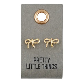 Leather Tag Earrings - Choose Style