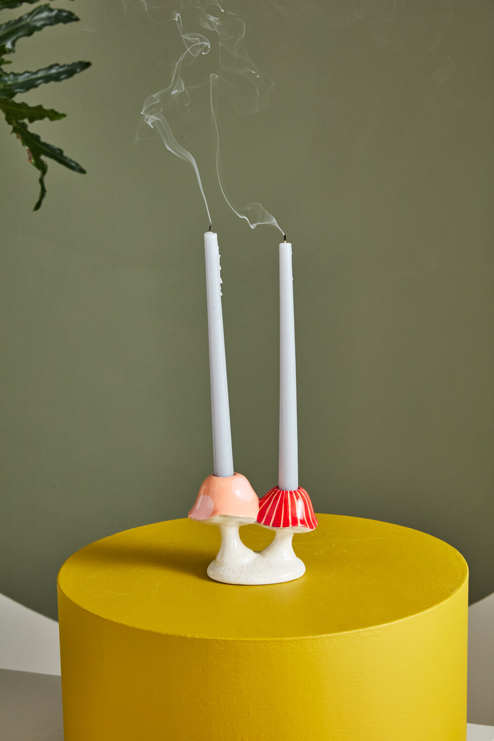 Cheerful Mushroom Candleholder