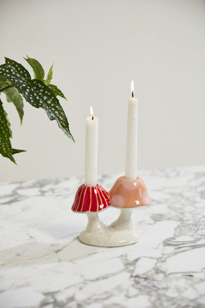 Cheerful Mushroom Candleholder