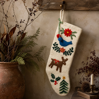 Wool Winter Folklore Stocking