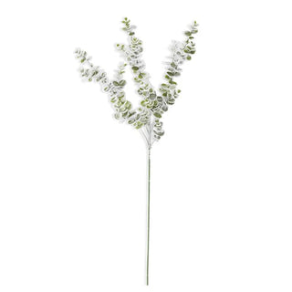 32" Snowy Flocked Eucalyptus Stem