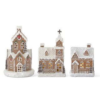 Resin Gingerbread LED House - Choose Style