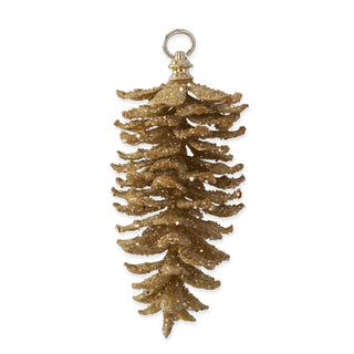 Gold Glitter Pinecone Ornament