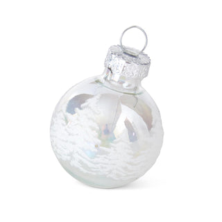 Box of 16 Mini Iridescent Tree Glass Ornaments
