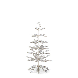 19.75 Inch Crystal & Gold Glitter Snowflake Tree