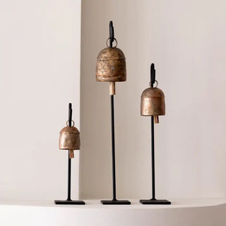 Vintage Inspired Iron Bell Stands - Choose Size