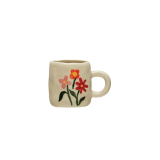Hand-Painted Stoneware Espresso/Child's Mug - Choose Style
