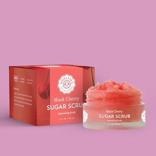 Black Cherry Sugar Lip Scrub with Shea & Cocoa Butter