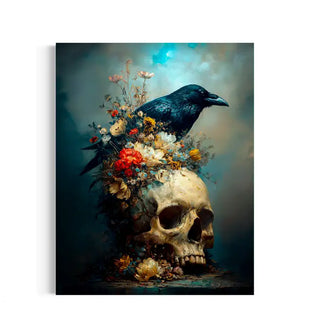 8x10 Blackbird & Bone Raven Print Wall Decor