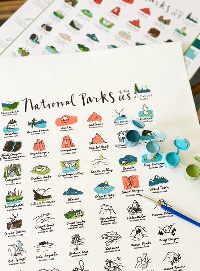 National Parks Paint By Number Kit