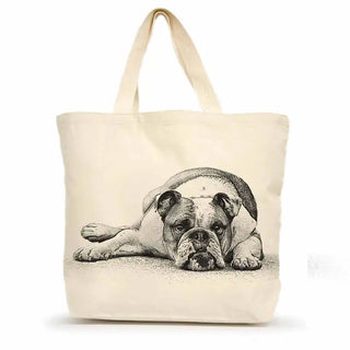 Bulldog Large Tote Bag