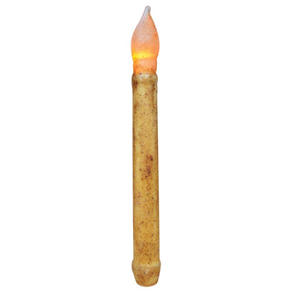 9" Burnt Ivory LED Taper