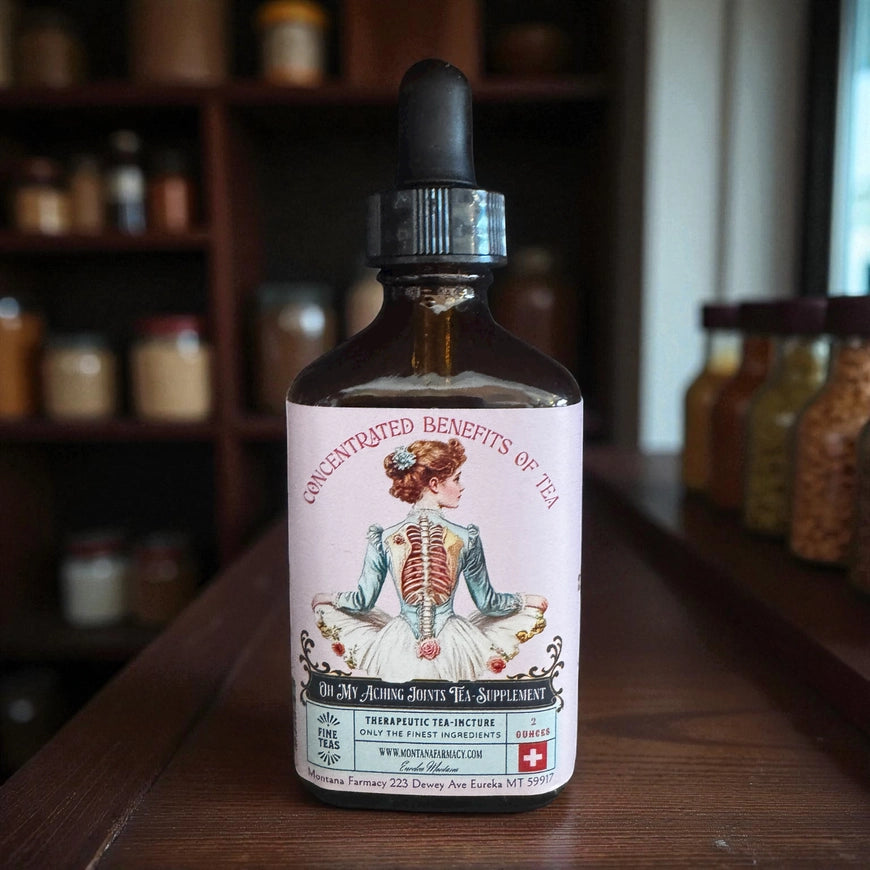 Oh My Aching Joints Support Herbal Tea Elixir Drops – Cotton & Crete