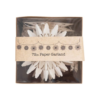 72" Paper Snowflake Garland
