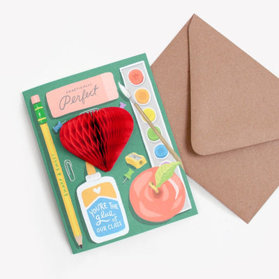 Teacher Supplies Pop-Up Card