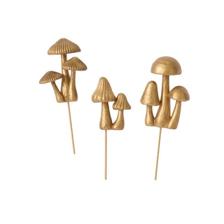 Set of 3 Troop Mushroom Plant Sticks