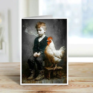 Trouble At the Hen House - Note Card