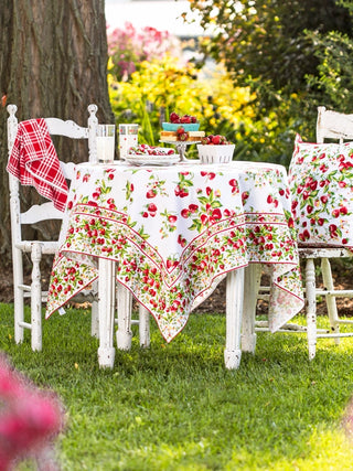 April Cornell Strawberry Basket Tablecloth - Choose Size