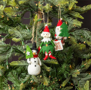 Felted Wool Merry Maker Ornaments - Choose Style