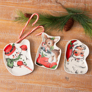 Vintage Style Christmas Trinket Trays - Choose Style