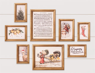 Vintage Style Christmas Joy Gallery Wall Art Set