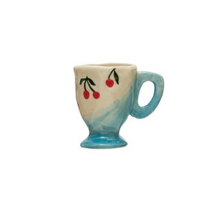 Hand-Painted Stoneware Espresso/Child's Mug - Choose Style