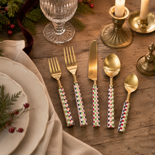 Harlequin Gold Flatware 5-Piece Set