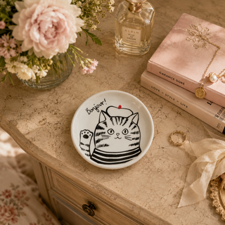 The Grand Tour Paris Bonjour Cat Dish