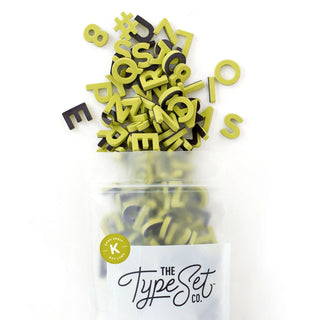 200pc Key Lime Magnetic Letters
