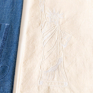 Set of 3 Patriotic Stonewashed Tea Towels
