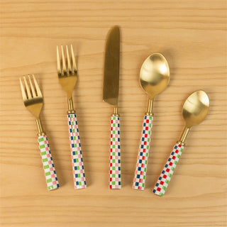 Harlequin Gold Flatware 5-Piece Set