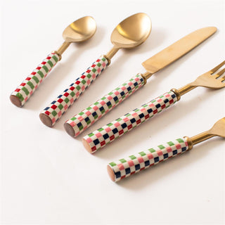 Harlequin Gold Flatware 5-Piece Set