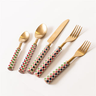 Harlequin Gold Flatware 5-Piece Set