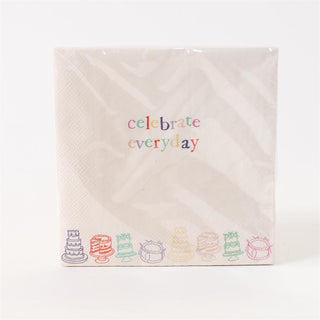 Celebrate Everyday Paper Napkins - Set of 20